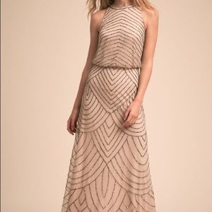 BHLDN Madigan Dress // Adrianna Papell Beaded Deco